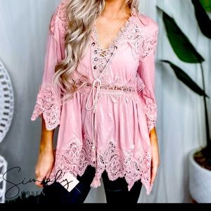 POL Brand Victorian Lace Top